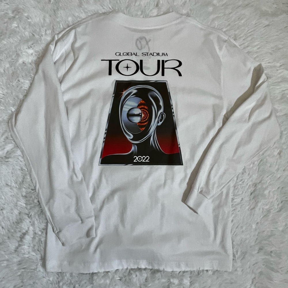 The Weeknd After Hours Till Dawn Tour White Long sleeve Shirt Size Large